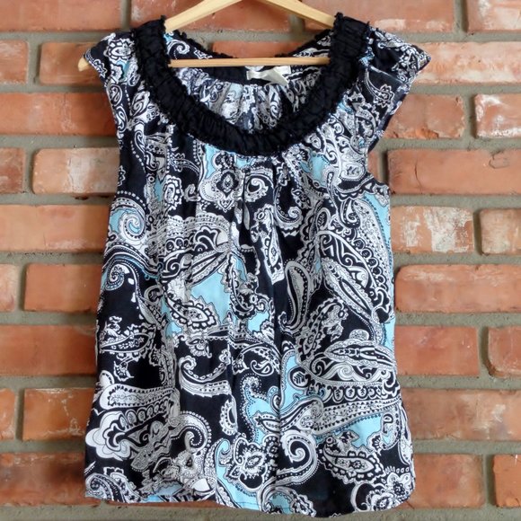 Sarah Spencer Paisley Boho Tank Top - Picture 1 of 3